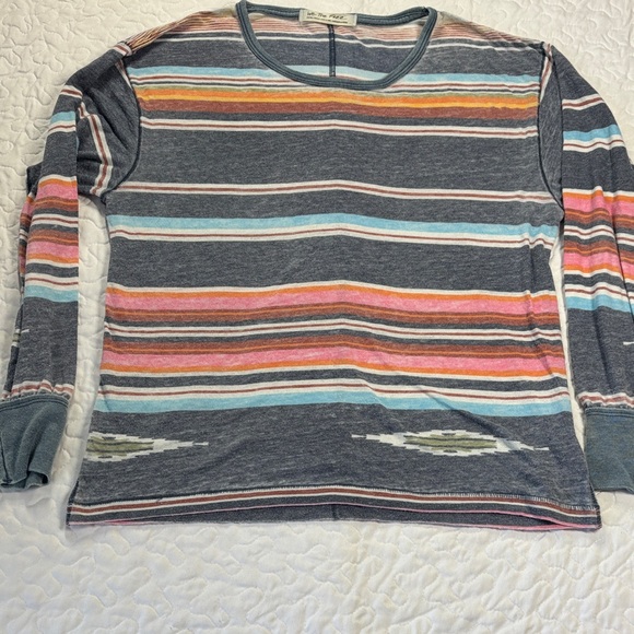 We The Free Striped Lightweight Long Sleeve Top size xs - Picture 1 of 5